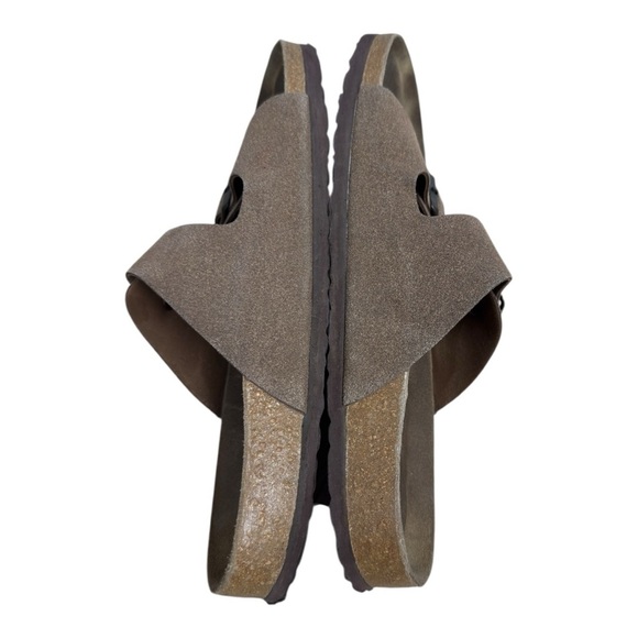 CUSHIONAIRE Lane Brown Cork Footbed Sandal Leather Insole Size 11W - Picture 6 of 9